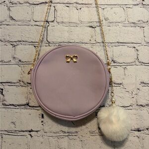 Kids Lavender Circle Bag with Gold Chain
